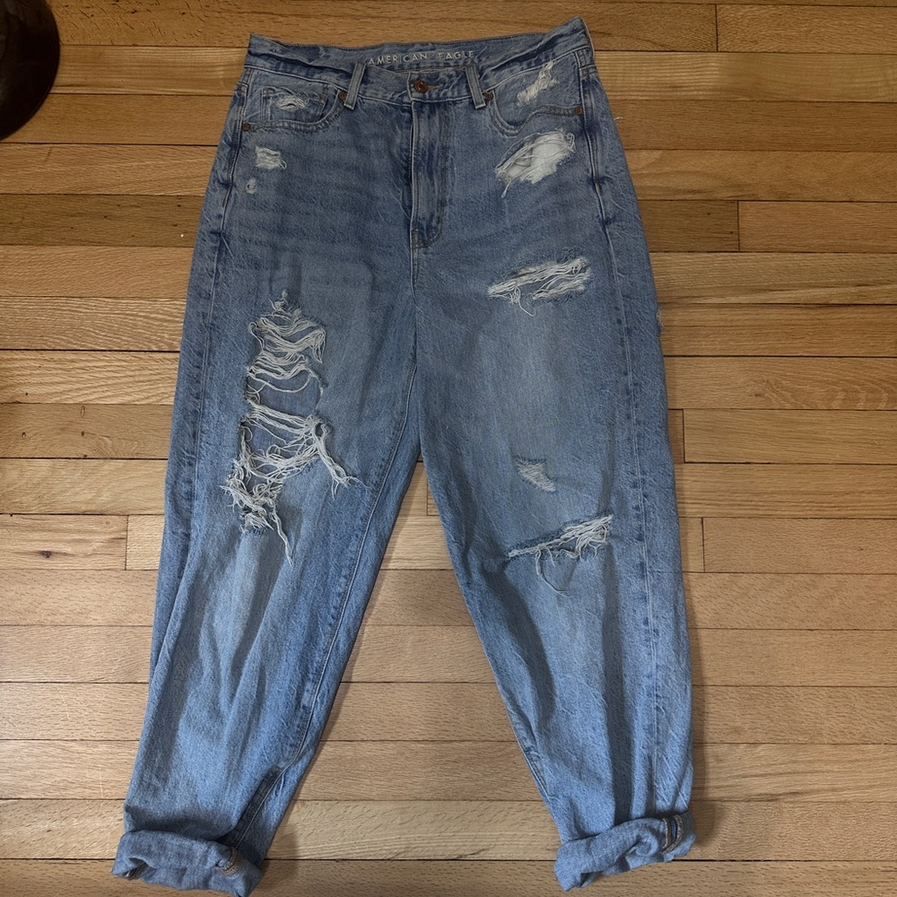 American Eagle Outfitters Distressed Mom Jeans